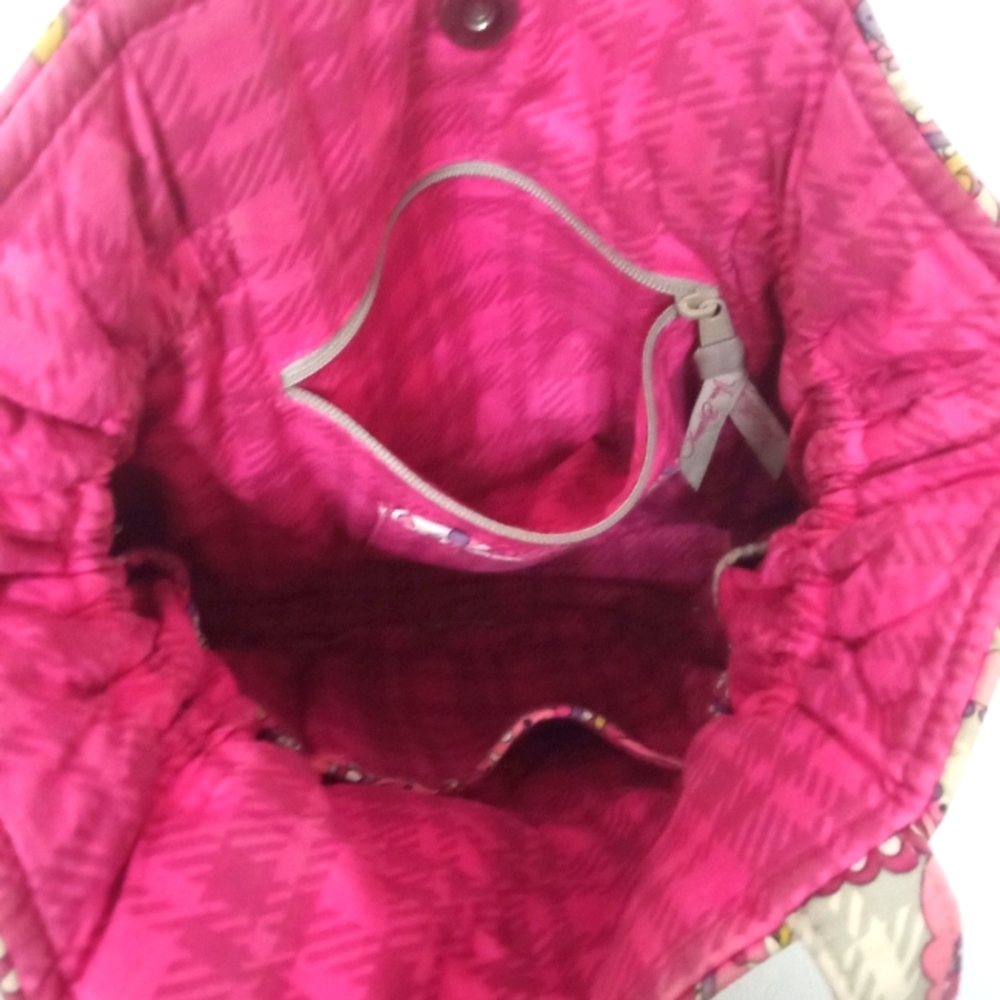 Vera Bradley Women's Pink Quitted Shoulder Purse - Picture 7 of 10